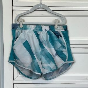 Under Armor Blue & White Geo Shorts